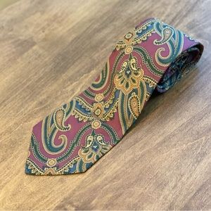 Ralph Lauren 100% Silk Handmade Paisley Tie